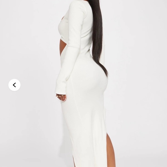 Katarina Snatched Maxi Dress - Off White NWT Size M - Picture 2 of 7
